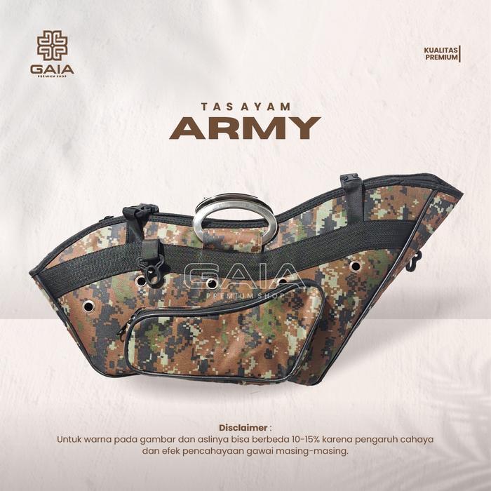 TAS KISO AYAM BANGKOK ARMY - AYAM JAGO - BAHAN PREMIUM - TAS SELEMPANG SLING BAG KISO AYAM PROMO