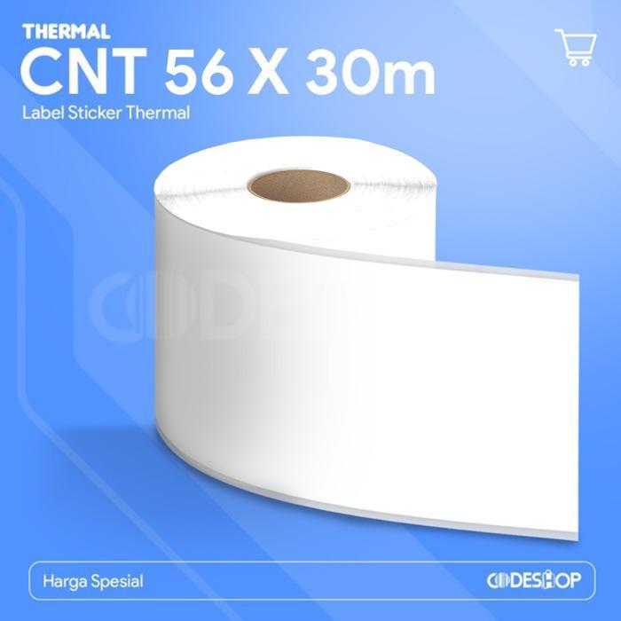 LABEL STICKER THERMAL 56 X 30 M MINI MOBILE PRINTER BLUETOOTH MOKA POS