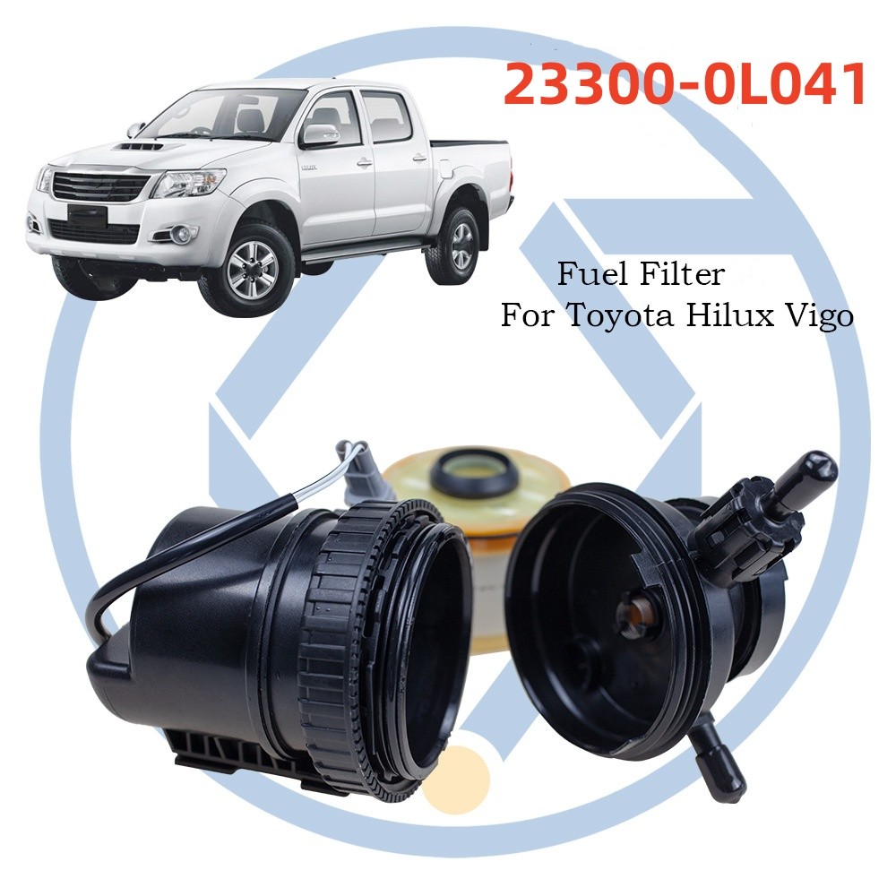 Terbaru Fuel Filter Assembly 23300-0L041 233000L041 For Toyota HILUX 1KD 2KD 2009 FORTUNER 2004-2016