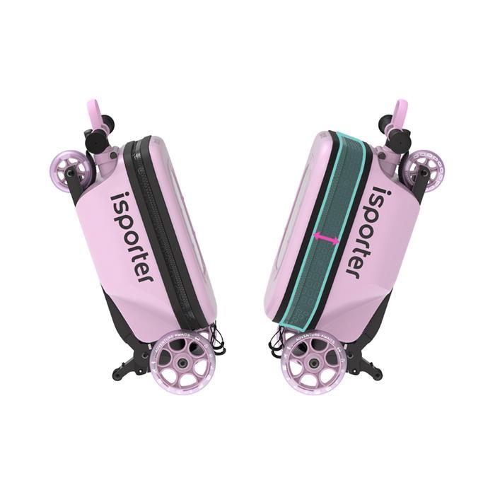 Paso Isporter Koper Skuter - Pink Sekuter Scooter Luggage Ride On Koper Anak Kids Travel Bag