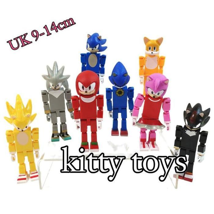 Ready Sonic The Hedgehog Figure Mainan Sonic Topper Cake