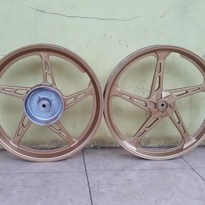 velg jupiter z burhan original repaint gold