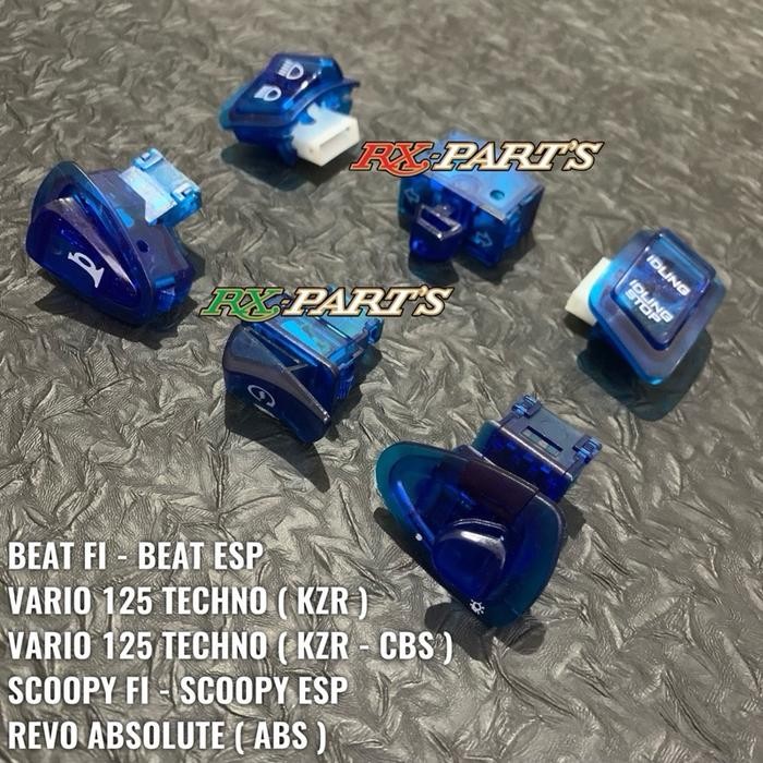 Promo Tombol Saklar Transparan Vario 125 Techno - Vario 125 Cbs Lama - Vario 125 Fi - Beat Fi - Beat