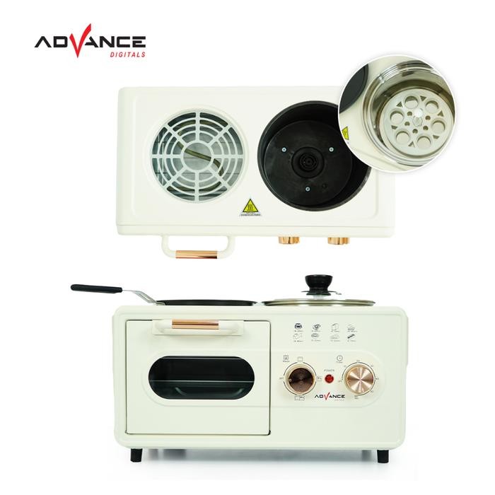 Advance Breakfast AOV-311 Maker Oven Elektrik Serbaguna 3in1 Kapasitas 7L Mesin Sarapan Multifungsi
