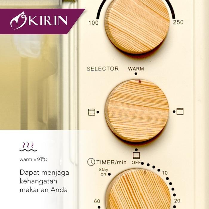 Electric Oven Kirin Kbo 190 Lw Oven Elektrik 275 Watt Kirin Kbo-190Lw