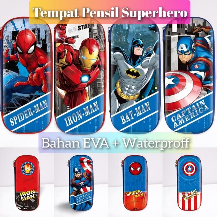 

Tempat Kotak Tepak Pensil Anak Laki Laki Karakter Aesthetic PC0005 alat stationery Tulis Earrings