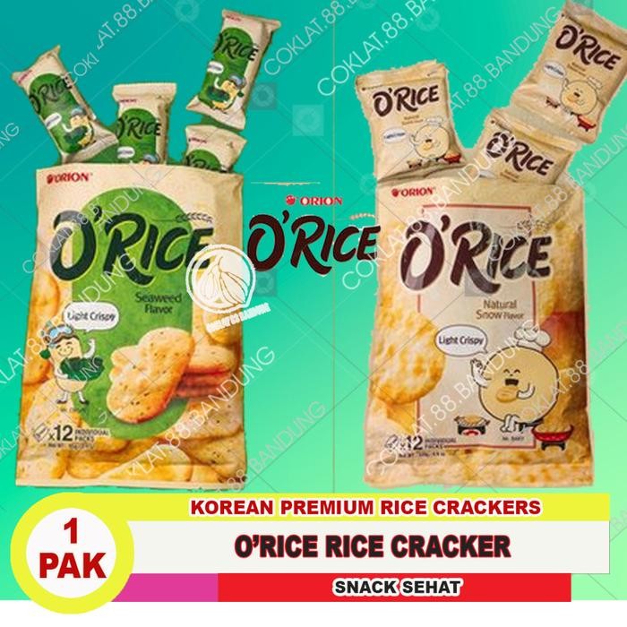 

Pilihan- Delfi O Rice Crackers Krice Sweet Natural & K Rice Cheese Potato Snack Gurih Favorit