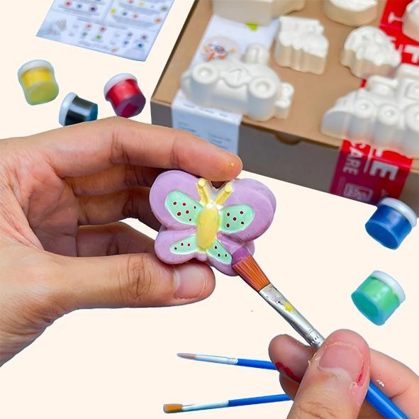 

Pilihan- Satu Set Bunga Melukis Gypsum Patung Lukis Painting Mewarnai Patung Gypsum Coloring