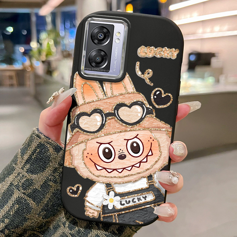 Casing Hp Untuk OPPO A57 2022 A77 2022 A57s A57e A77s Case Casing HP Silikon Karakter Alien Imut dan