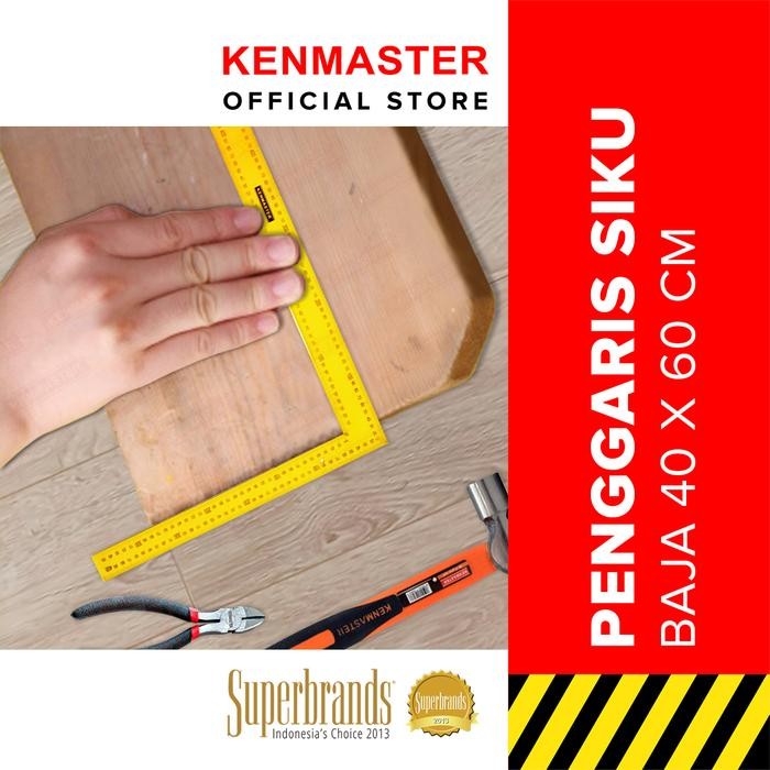

Kenmaster Penggaris Siku Baja 40 x 60 Cm - Penggaris Siku Tukang