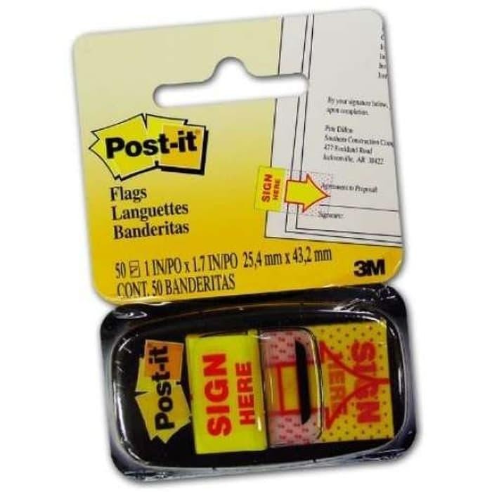 

Kertas Post IT 3M Sign Here