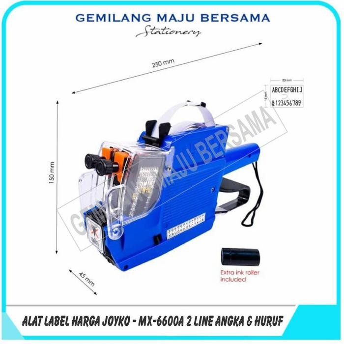 ALAT / MESIN LABEL HARGA / LABELLER JOYKO MX 6600 A (ANGKA&HURUF)