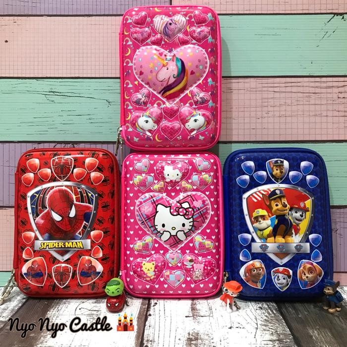 

TEMPAT PENSIL ORGANIZER HARDCASE 3D SMIGGLE PAW PATROL LOL UNICORN