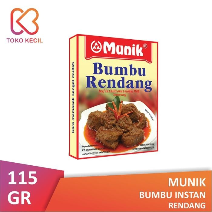 

Stok Baru Munik Bumbu Rendang 115gr