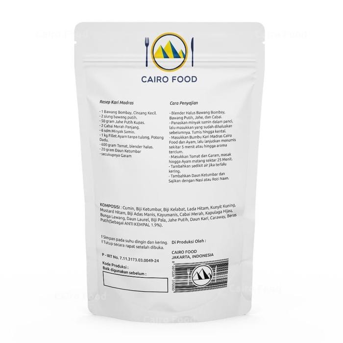 

Bumbu Kari Madras Cairo Food - 1 kg