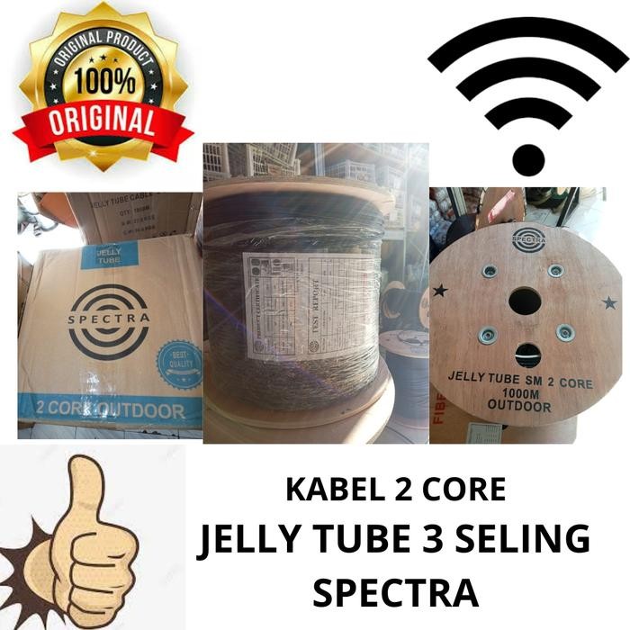 Terbaik Kabel 2 Core 3 Seling Jelly Tube Spectra 100% Ori