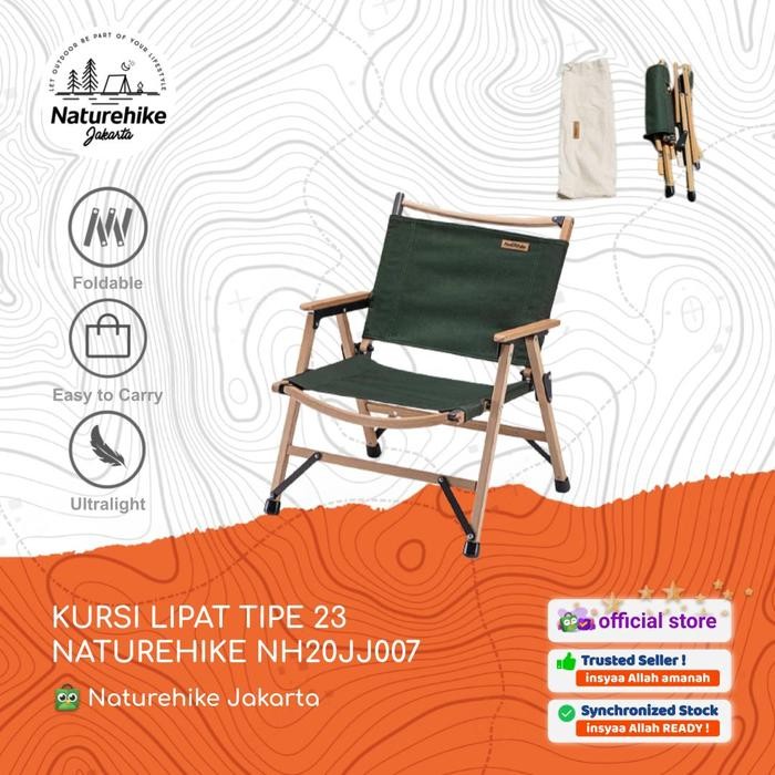 KURSI LIPAT NATUREHIKE NH20JJ007 TIPE 23 PORTABLE OUTDOOR CAMPING