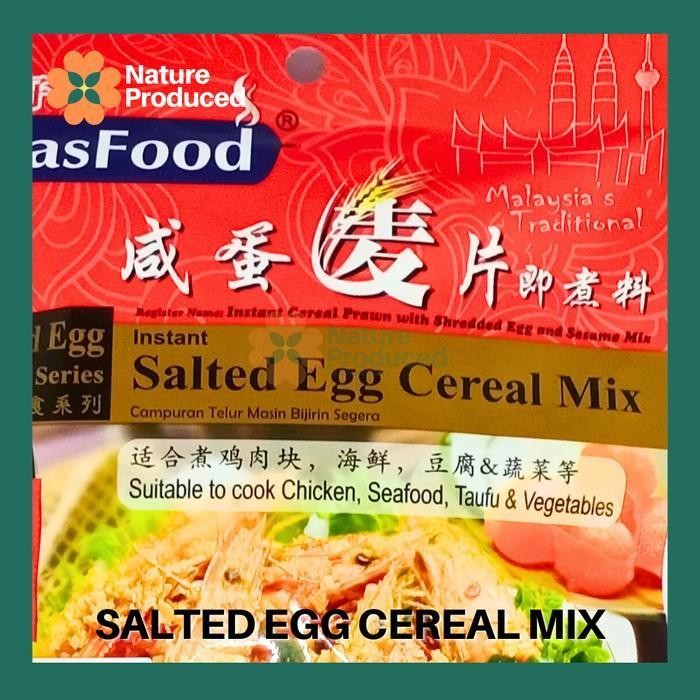 

Stok Baru [MasFood] Instant Salted Egg Cereal Mix - Bumbu Instan Telur Asin & Sereal 90g HALAL BPOM