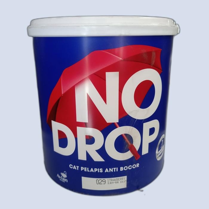 Terbaik No Drop Warna Pink 029 Strawberry Cat Pelapis Anti Bocor 4 Kg ( Galon) 100% Ori