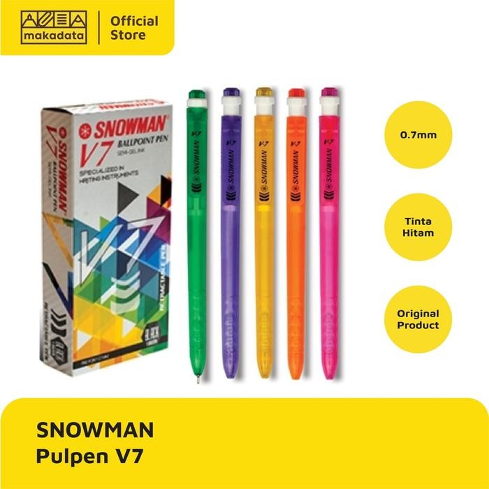 

New PULPEN SNOWMAN V7 0.7MM (1PACK) MURAH