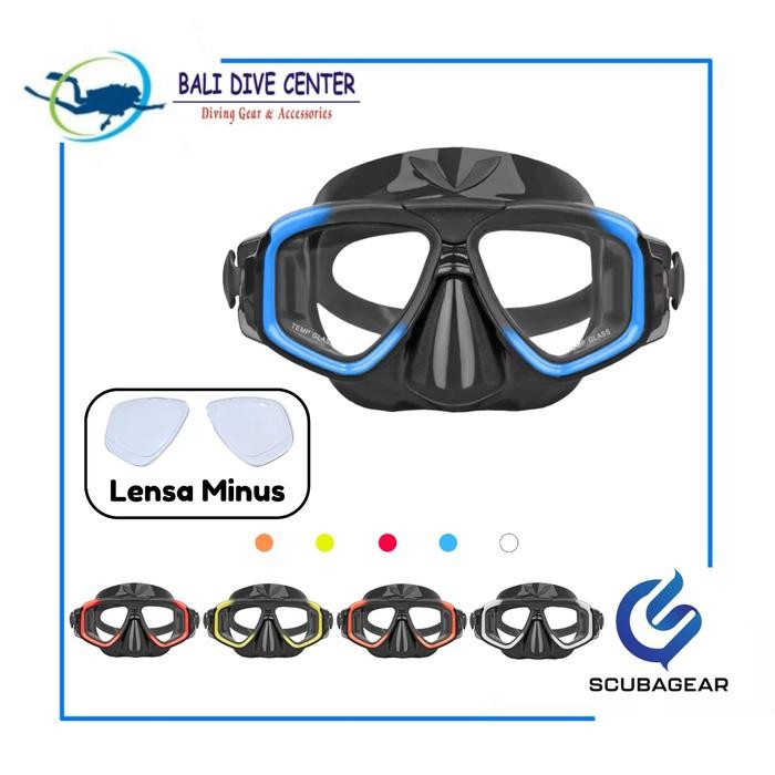 SCUBAGEAR Mask Zoom with Lensa Minus - Mask Snorkeling best seller