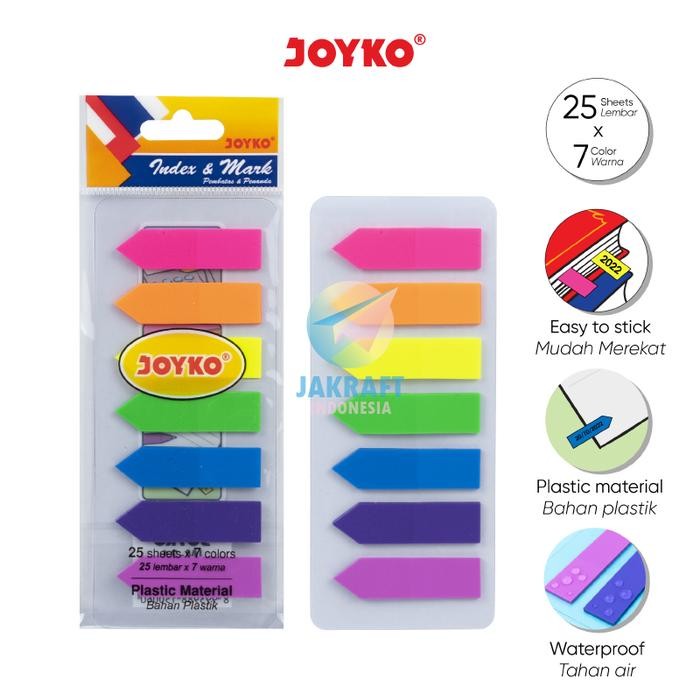 

New (175 Pcs) Index & Mark JOYKO IM-31 Memo Tempel Plastik Panah Panjang Plastic Sticky Notes 7