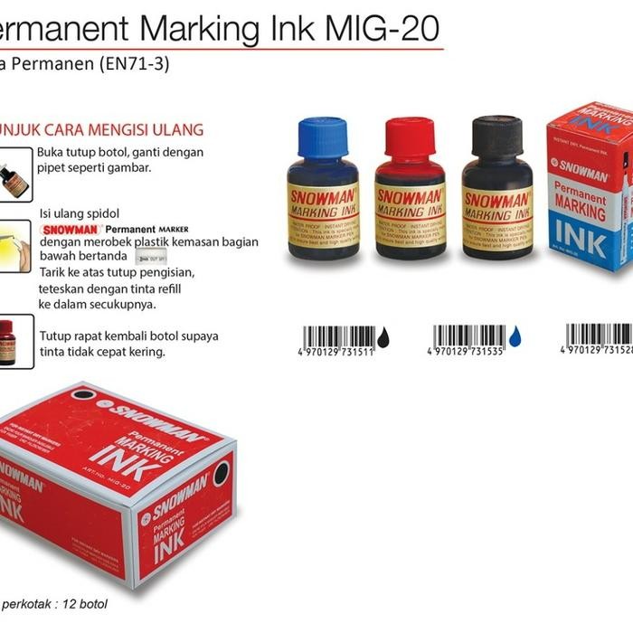 

New tinta snowman permanen