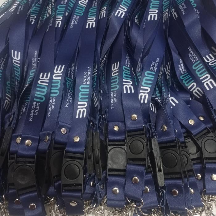 

New Gantungan kartu id card lanyard 2cm print full color custom