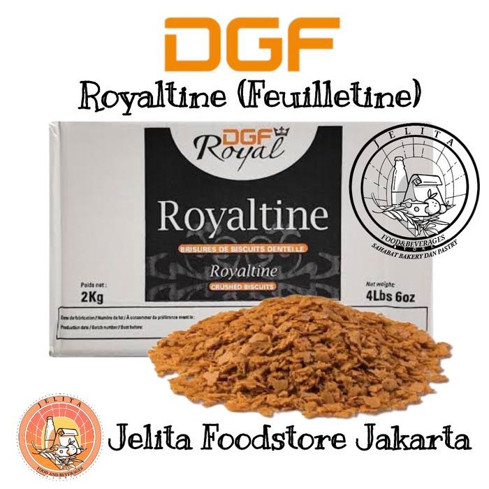 

Stok Baru DGF Royaltine Crushed Biscuits 100gr (Feuilletine)