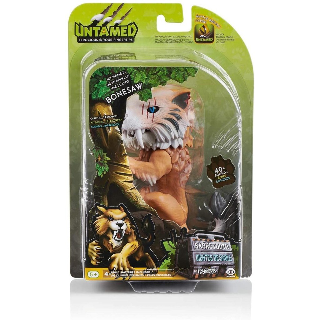 Terlaris Wowwee Fingerlings Untamed Sabre Tooth Interactive Toys SALE