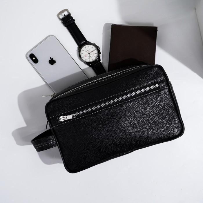 Ready Double Slot Dopp Kit, Toiletries, Handbag Pria, Pouch Pria Tas