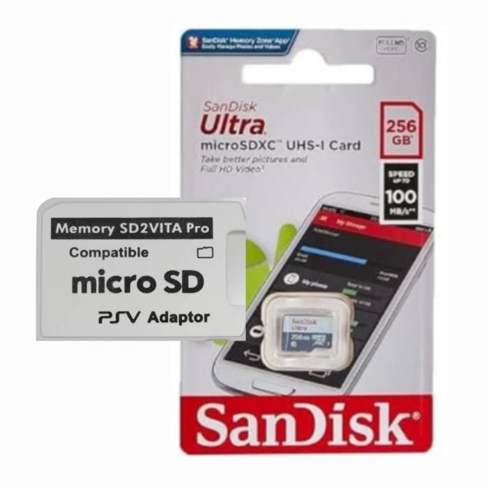 Memory PS vita 128GB cro SD + Adapter PS vita - SD2vita