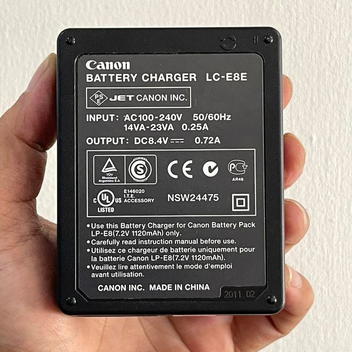 Charger Lc-E8 Original Copotan, Lc E8 Ori For Lp-E8 Laik Pakai