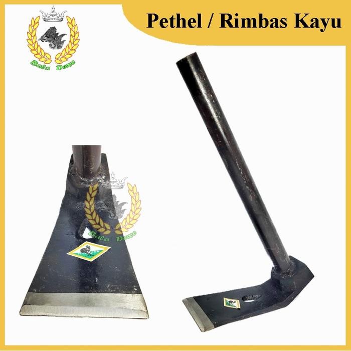 OJ Petel Gagang Besi / Pethel Cangkul Tukang Kayu / Perimbas Kayu Cangkul Mini