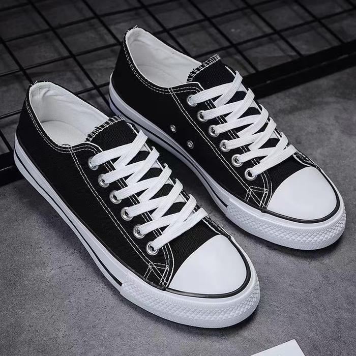 Brodo - Sepatu Sekolah Pria Dan Wanita Sepatu Sport Formal Hitam Mc303
