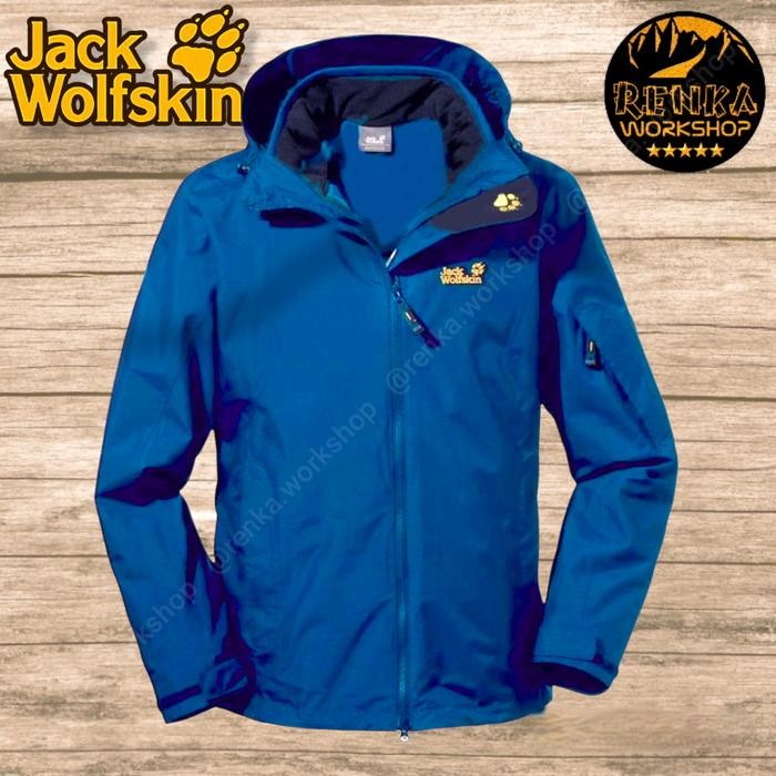 TERMURAH Jack Wolfskin (JWS) Libertine XT Texapore Jacket - Size L EU Blue READY STOCK