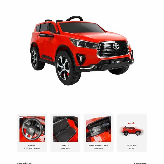 MOBIL AKI MAINAN ANAK PMB LISENSI TOYOTA INNOVA M-7288 / M7288 M 7288