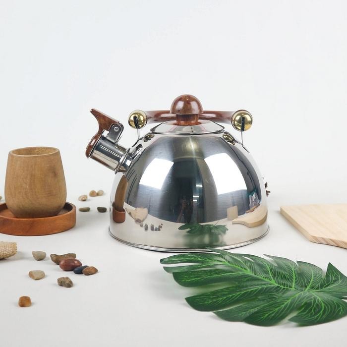 Teko Bunyi Stainless Steel Q2 8025 Q2-8025 Tea Kopi Masak Air Pasti Diskon