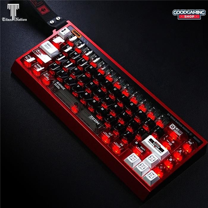 Ready Titan Nation ZAKU 171 Keycaps PBT Original Factory Highly Transparent Mechanical Keyboard