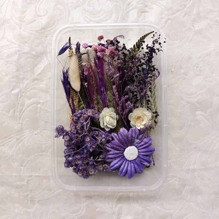 Paket Bunga Kering daisy Paket bunga Box
