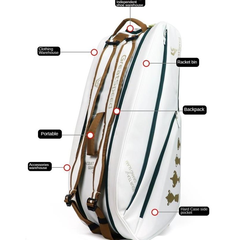 Greatspeed Tour Team Duffle Tenis Bag 6R Gs233070 - Tas Raket Tenis Promo 