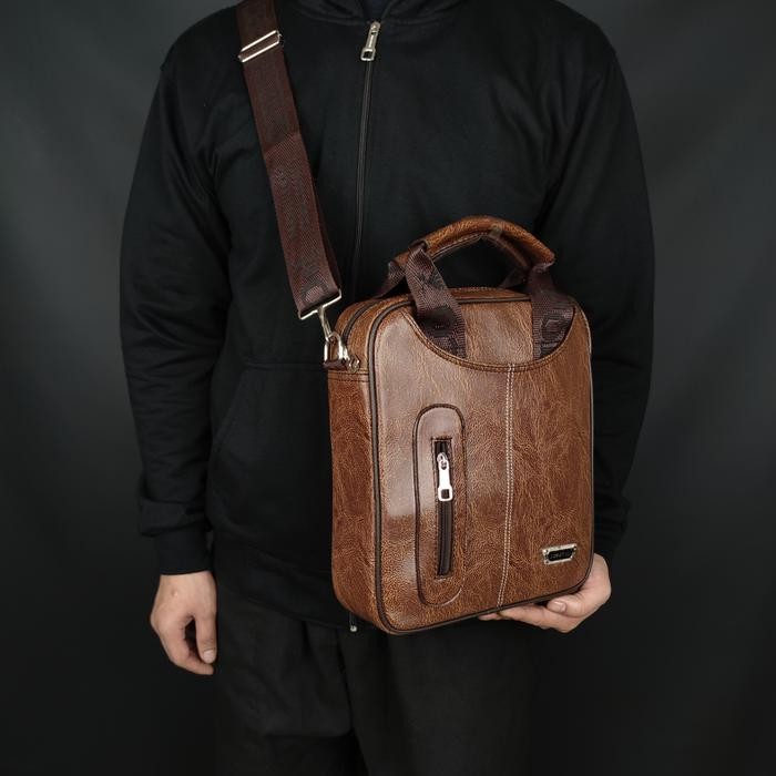 TAS SELEMPANG PRIA TAS KULIT PU TAS TABLET 10Inch