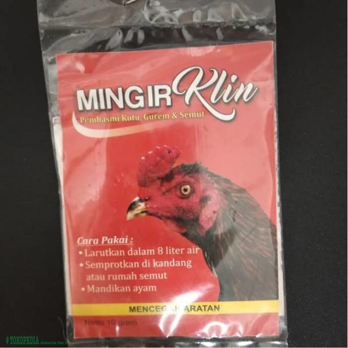 MINGIRKLIN OBAT PEMBASMI KUTU GUREM SEMUT MENCEGAH ARATAN PADA AYAM