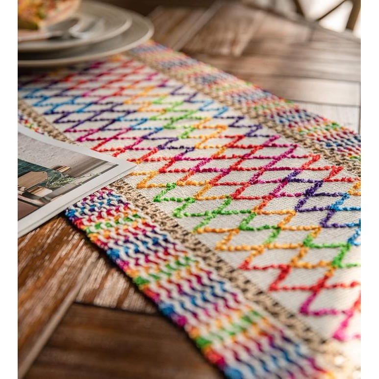 Table Runner Meja Makan Table Runner Premium Rajut