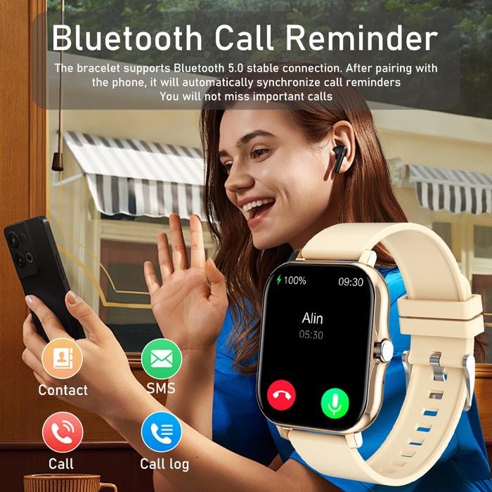 56I0  Biden Y13 Smartwatch Sleep Monitoring Pedometer Call Smart Watch