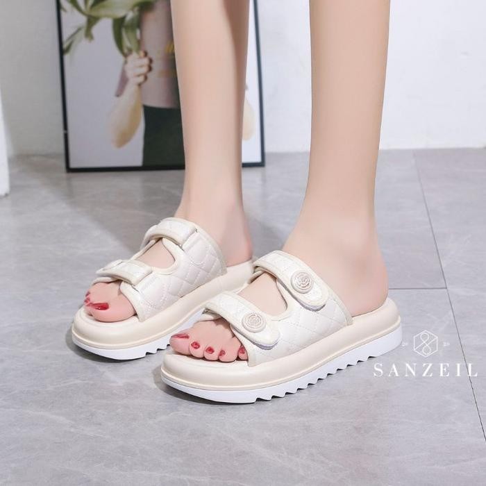 P0B2  Sandal Wanita Sanzeil Cassie Karen 0789 - Model Terbaru Sol Karet