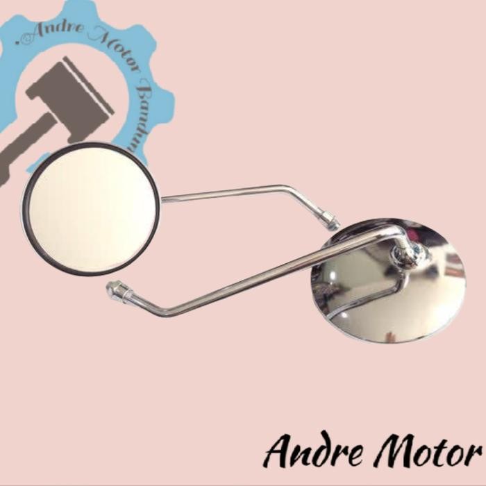 ORIGINAL Spion Vespa Bulat Panjang Spion Klasik Vespa Panjang Lokal READY STOCK