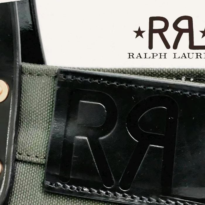 STOK TERBATAS  RALPH LAUREN NATURAL LEATHER TRIM TOTE BAG CANVAS TOTEBAG TERJANGKAU