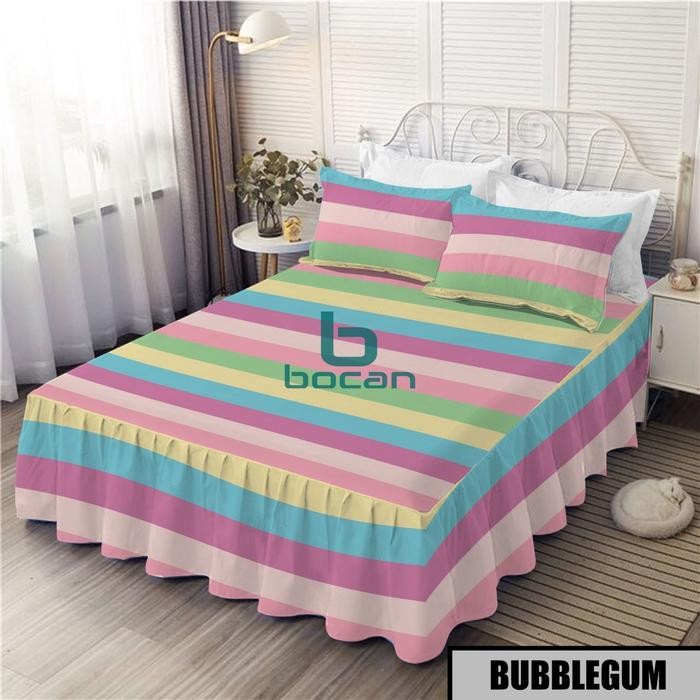 Sprei Rumbai Homemade Ukuran 180x200 & 160x200 / Sprei Rumbai Bahan Katun Motif Bunga Aesthetic