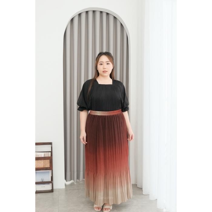 DIORA ROK PLISKET LIDI CABANG GRADASI SUPER JUMBO / ROK PREMIUM / ROK GRADASI / ROK SUPER JUMBO /